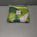 Dark Light Green Round Fitted Tablecloth Elastic Edged Floral Table Cover Waterproof Wipeable Table Cloth Tablecloth Fits Tables up to 45"-56"