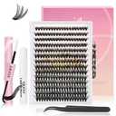 5 x
UILULU DIY Lash Extension Kit 280pcs Individual Lashes Clusters D Curl Lash Clusters, Lash Kit with Lash Bond and Seal, Remover, Lash Tweezers (40D-0.07D-9-16MM Kit)