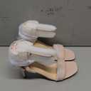 Delicious Everly ~ Women Ankle Strap Low Heel Bridal Dress Sandals (8.5)