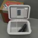 CROWNFUL Mini Fridge, 4 Liter/6 Can Portable Cooler and Warmer Personal Refrigerator for Skin Care, Cosmetics, Beverage, Food,Great for Bedroom, Office, Car, Dorm, ETL Listed (White)