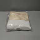 Awellife Boho Yellow Shower Curtain for Bathroom Farmhouse Cotton Stripe Tassel Shower Curtain Natural Texture 72" L x 60" W