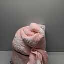 Pink Christmas Blanket 50"x60", Soft Flannel Fleece Front & Sherpa Back, Snowflakes Throw Blanket for Couch, Fluffy Fuzzy Blanket, Christmas Decor Gift for Women, Men