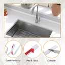 2 x 10 ft Primed Peel-and-Stick Tile Edge Molding Trim, Flexible Edging Moulding for Kitchen Backsplash, Mirror Frames & Wall Borders