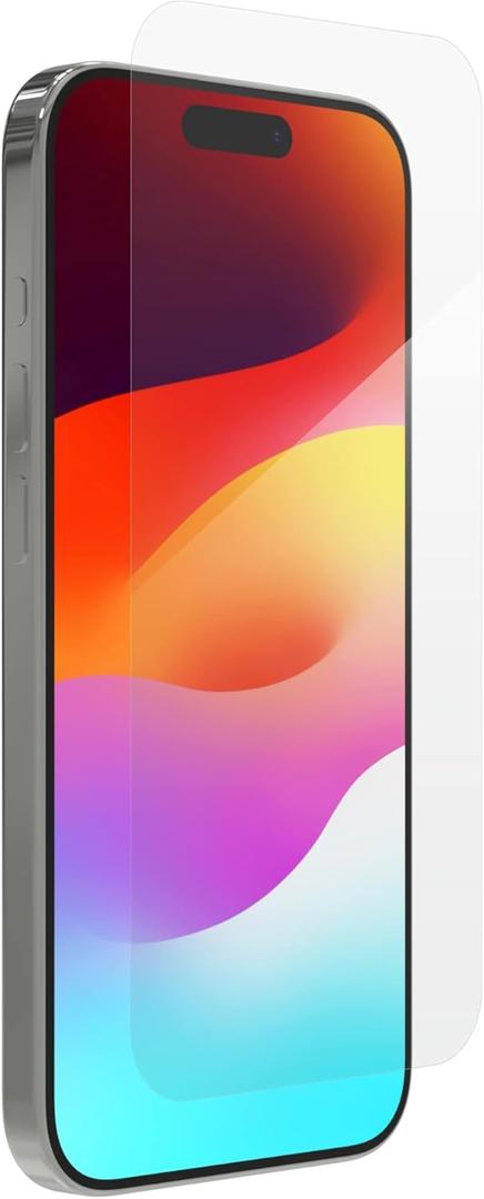 ZAGG Glass+ Screen Protector for Phone 15 Pro - 3X Stronger with Reinforced Edges, Scratch & Smudge-Resistant Surface, InvisibleShield, Easy to Install