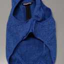 Insulated Fleece Sweater for Dogs | Lightweight Warm Dog Vest | Zipper Port for Harness | Cold Weather Winter Jacket | Rain Snow Repellant Coat | Adjustable for Small Medium Large Male Dogs (Blue/XL)