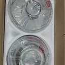 52 inch Flush Mount Ceiling Fans with Lights Remote Control, 5 Reversible Blades Indoor Low Profile Crystal Lighting Chandelier Ceiling Fans for Bedroom Living Room (Chrome)