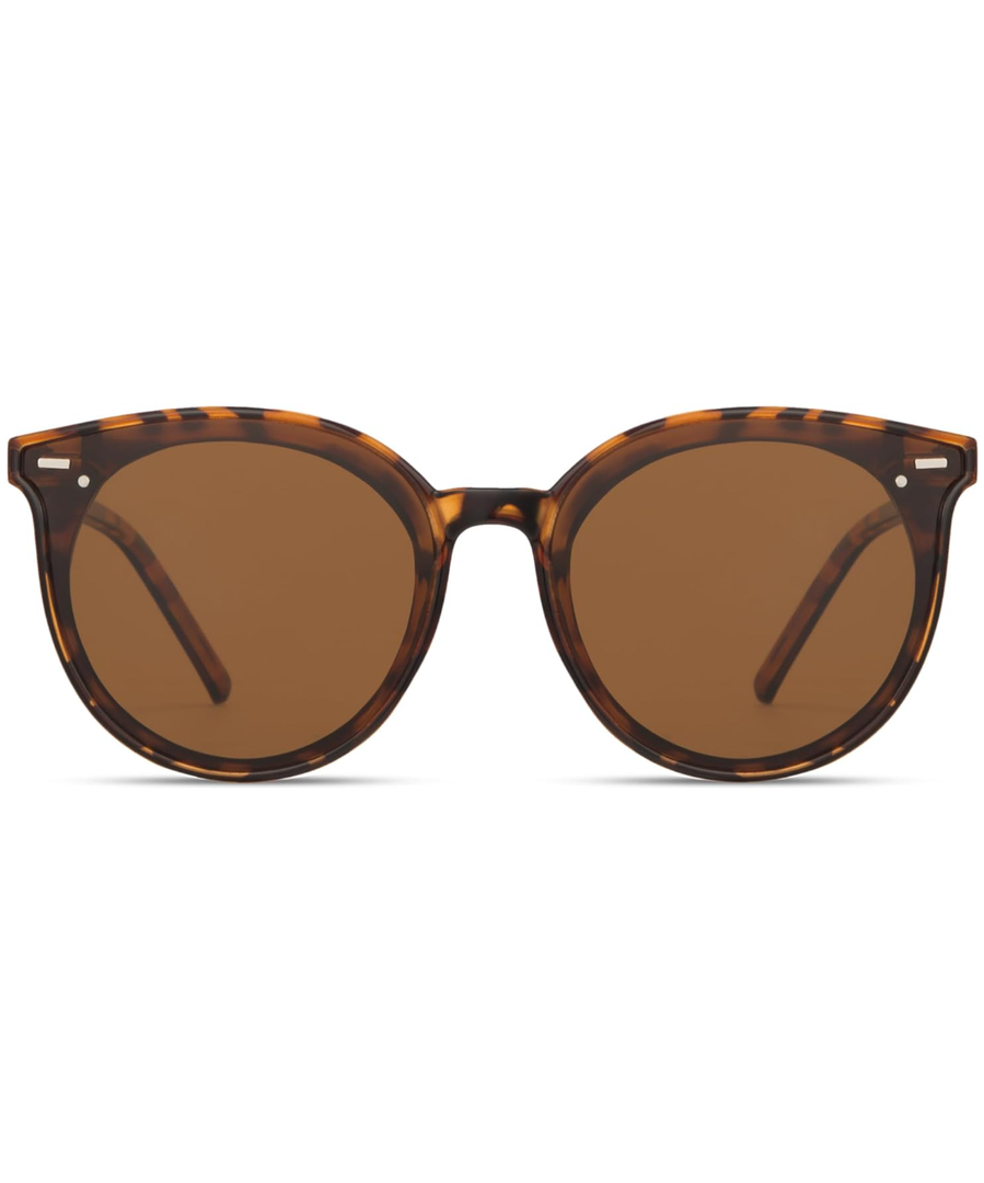 Livho Polarized Sunglasses, Retro & Oversized Shades for Women with Round Lenses