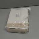 Boho Beige Shower Curtains for Bathroom Cotton Striped Shower Curtain with Tassel 72 X 72