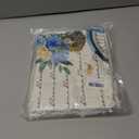 4 x Spring Summer Blue Flower Bicycle Lumbar Decorative Throw Pillow Cover, 20" x 12"