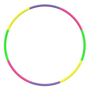 32 Inch Kids Exercise Hoop,8-Piece Detachable Adjustable Weight Fitness Toy for Children, Gymnastics, Dog Agility Training - Colorful Hoops for Party Games, Christmas Wreath Decor