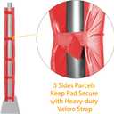 Heavy Duty Basketball Pole Pads, Fits 3" x 3", 3.5"x 3.5", 4" x 4" Round Size Poles, 2" Thick 72" Tall All-Weather Pad
