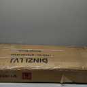 DINZI LVJ Shoe Storage Bench with Cushion, 13-Cubby Shoe Rack, Adjustable Shelves, Multifunctional Shoe Organizer Bench for Entryway, Mudroom, Hallway, Living Room, Bedroom and Garage, White