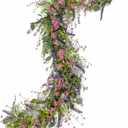6ft Spring Flower Garland Faux Eucalyptus Greenery with Lavender Purple Daisy Wild Berry Artificial Vine for Easter Wedding Arch Decor Baby Shower Garland Mantle Table Centerpiece