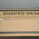 Coleshome 66" L Shaped Gaming Desk, Corner Computer Desk, Sturdy Home Office Computer Table, Writing Desk, Larger Gaming Desk Workstation, Black