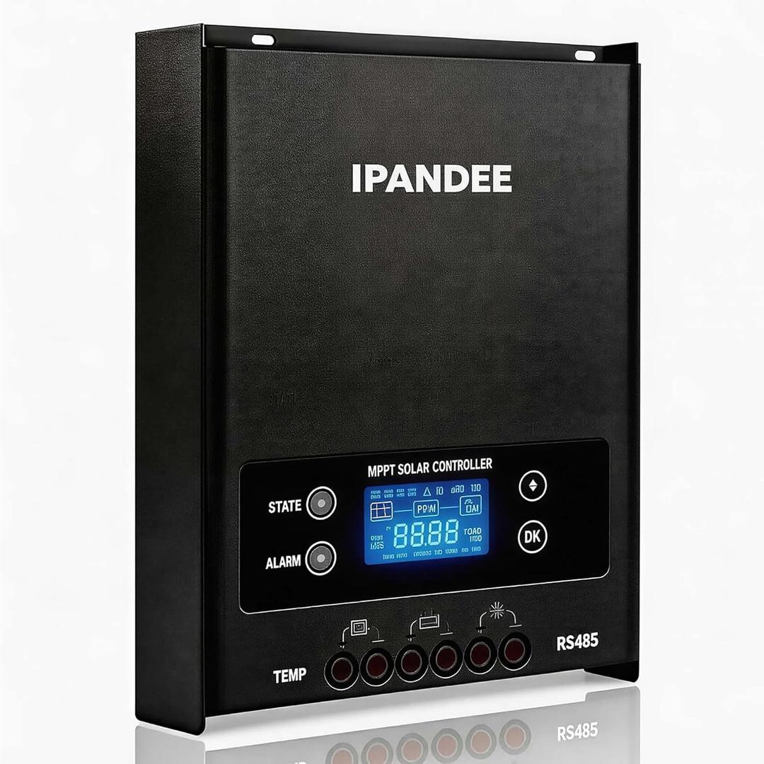 MPPT Solar Charge Controller 100A, 250V Max Input,99.9% Efficiency,12V/24V/36V/48V Auto,APP Monitoring,100Amp LCD Display Solar Panel Regulator for Lithium/Lead-Acid Battery,Solar System RV Off Grid