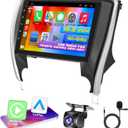 B4U 10.2 Inch Android 12 Car Stereo for Toyota Camry 2015-2017, Wireless CarPlay & Android Auto, Bluetooth 5.2, GPS, WiFi, Backup Camera, Split Screen