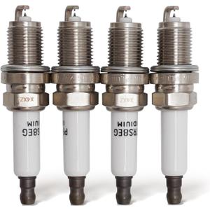 Double Iridium Spark Plug Compatible with AUDI A3 A4 A5 A6 Q3 Q5 R8 RS5 TT VOLKSWAGEN CC Jetta Golf Passat Tiguan Chevy Cruze Sonic Trax Volt 1675 PFR7S8EG (Pack of 4)