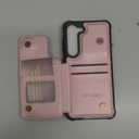 Vinich for Samsung Galaxy S23 Wallet Case with Card Holder, RFID Blocking Credit Slots Kickstand Shockproof Phone Cover Fit for Galaxy S23 6.1" Rose Gold (Pink)