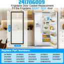 Upgraded 241786013 241786009 241786005 Refrigerator Door Gasket Replacement Compatible with Frigidaire Electrolux Kenmore Fridge Door Seal 241786001 241569801 Refrigerator Fresh Food Door Gasket
