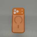 YFEMLAZ Magnetic for iPhone 17 Pro Case, with Screen Protectors X2,Full Camera Protection, Compatible with MagSafe, Translucent Matte, Anti-Fingerprint Shockproof Protective Phone Case,6.3",Orange