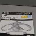 4-Pack LED Garage Light 80W, 8000 Lumens, Deformable LED Garage, 5000K Bright White, Adjustable 3 Panel Light, E26 Screw in Base, Damp Rated, ETL Listed