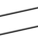 Bath Towel Bar, 24 Inch Matte Black Stainless Steel Towel Racks, Sturdy Wall Mounted Bath Towel Holder for Bathroom,Kitchen, 2 Pack Towel Bars