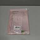 EooCoo Compatible with MacBook Air 13 inch Case M5 2026-2022 M4 M3 M2 Model A3449 A3240 A3113 A2681, Mac Air 13.6 inch Hard Shell & Keyboard Cover & Screen Film & Type-C, Crystal Pink