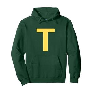 Letter T Funny Group Matching Halloween Costume Pullover Hoodie, S