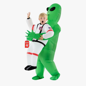 Morph Kids Astronaut Inflatable Alien Costume, Blow Up Alien Outfit, Boys Halloween Costume, Halloween Costumes for Kids, One Size