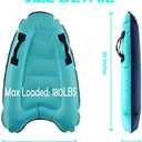 Inflatable Boogy Boards for Beach Travel Toys, 30 Cavas Slip Slide Water Park Body Surfing Board with Handles, Summer Fun Water Pool Game Toys for Kids 4,8,12 Ages