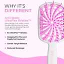 FHI Heat UNbrush Plus  Curly Hair Brush for Gentle & Effective Detangling on Wet or Dry Fragile Hair Types  Detangler Brush w/ 84 UltraFlex Bristles, Ultra-light, Vented, Anti Static Hairbrush (Bubble Gum)