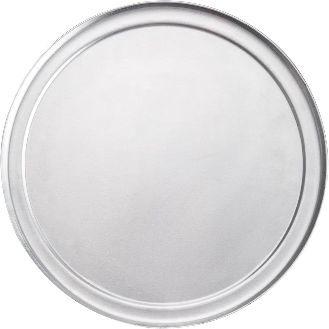 American Metalcraft TP18 18 Diameter Pizza Pan - 18-Gauge Aluminum - Commercial Wide Rim - 16 Inch Interior Diameter - Oven-Ready - Silver