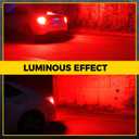 BMT xms 3157 LED Strobe Brake Lights Bulbs - 300% Brighter 3156 3047 3057 3457 4157 4057 Red Flashing Stop Tail Lights, 2Pcs