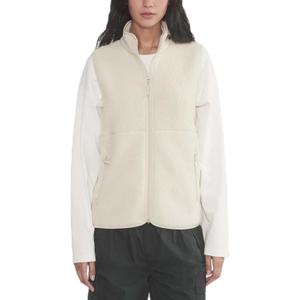 Hixiaohe Sherpa Fleece Vest for Women Trendy Warm Sleeveless Vests Jacket Lightweight Zip Coats with Pockets Fall Outerwear (Medium, Beige)