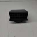 Hon&Guan Dryer Vent Cover Outside with Removable Mesh, Wall Mount Extractor Vent with Rubber Cushioned Non-Return Flap, High Quality Iron Outside Dryer Vent Cover for House (Black, 6 Inch)