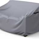 Mrrihand Heavy Duty Patio Sofa Cover, 3-Seater Outdoor Sofa Loveseat Cover, Outdoor Patio Furniture Cover with Air Vent and Handles, 60" W34" D30" H, Grey