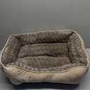 JOEJOY Rectangle Dog Bed for Large Medium Small Dogs Machine Washable Sleeping Dog Sofa Bed Non-Slip Bottom Breathable Soft Puppy Bed Durable Orthopedic Calming Pet Cuddler, Multiple Size, Beige