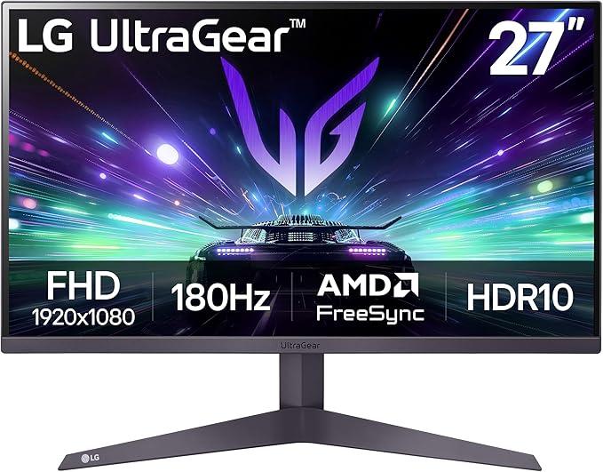 LG - 27GS50F 27 inch UltraGear FHD Gaming Monitor with AMD FreeSync - Black