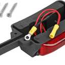 Partsam 2x 4 LED Clearance Trailer Fender Lights Amber Front Red Back 4 Diodes RH/LH