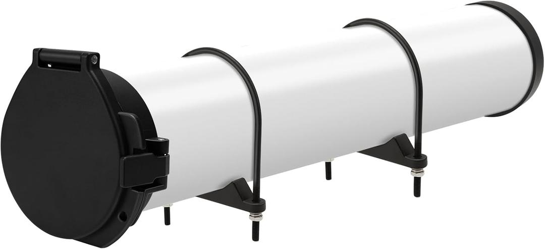 Steel Security Upgraded Conduit Carrier Kit Fit 6 Inch PVC Pipe for Providing Extra Storage on Truck Rack, Black (PVC Pipe Not Included)