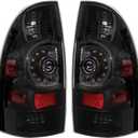 WFLNHB Tail Lights Replacement for 2005-2015 Toyota Tacoma Smoked Rear Brake Lamp Taillights Passenger and Driver Side 8156004160 8155004160