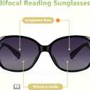 EYEGUARD 2 Pack Bifocal Reading Sunglasses for Women Oversized Sun Readers UV400 Protection Outdoor Reading Glasses (Tortoise/Black)