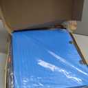 FELICON SELORSS Foldable Utility Cart Folding Portable Rolling Crate Handcart with Heavy Duty Telescoping Handle Collapsible 4 Rotate Wheels for Travel Shopping Move Luggage Office Use(Black+Blue)