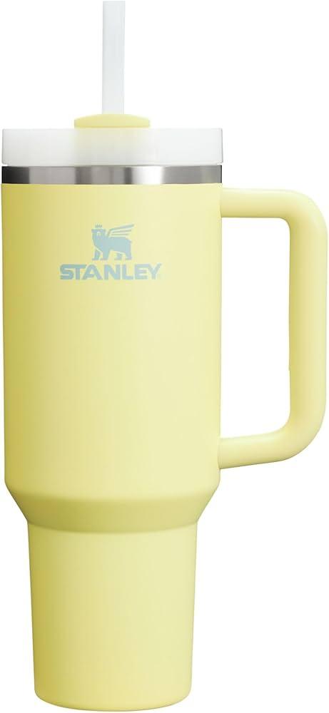 STANLEY Quencher H2.0 Tumbler with Handle and Straw 40 oz | Flowstate 3Position Lid | Cup Holder Compatible for Travel | Insulated Stainless Steel Cup | BPAFree | Pomelo