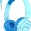 K6C Kids Headphones with USB-C, for Toddler & Kids Ages 2-12, 85dB Safe Volume Limited, Adjustable Headband & Foldable Wired, On-Ear Headphones for School, Travel, Tablet, iPad