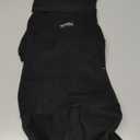 Dachshund Dog Turtleneck Sweater, Adjustable Polo Collar with Zipper, Four-Legged Warm Double Fleece, Stretchy Clothes for Mini Dachshunds (Black, X-Large)