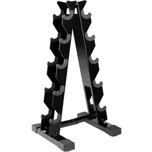 Dumbbell Weight Rack Stand Only - 260 LBS Weights Capacity, A-Frame Dumbbell Weight Rack Dumbbells Storage Racks for Dumbbells Weights Organizer Stand for Home Gym, Black