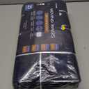 6 Pack Extra Heavy Duty Large Moving Bags with Strong Zipper & Comfortable Handles, Sturdy & Durable Clothes Storage Bags Totes Bins, Blue Packing Moving Boxes for College Supplies, Dark Blue