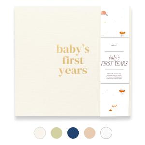 Lamare Baby First Year Book Baby Memory Book for Girls & Boys - Baby Milestone Book from Pregnancy to Childhood Cute Baby Book Keepsake Gift