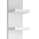 Versatile 4 Tier Wall Shelf Unit,White Lack Wall Shelf,Display Floating Shelf with LED Remote Control Light